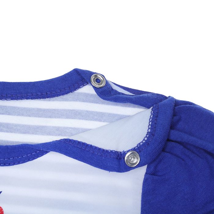 Комплект "Кошка-пиратша", рост 86 см (52), цвет белый/васильковый (арт. ДКШ584001)