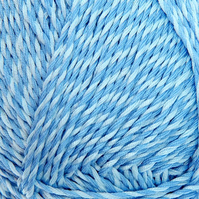 Пряжа "Винтажная" 100% мерсеризованный хлопок 240м/100гр (862-Мулине голубое)
