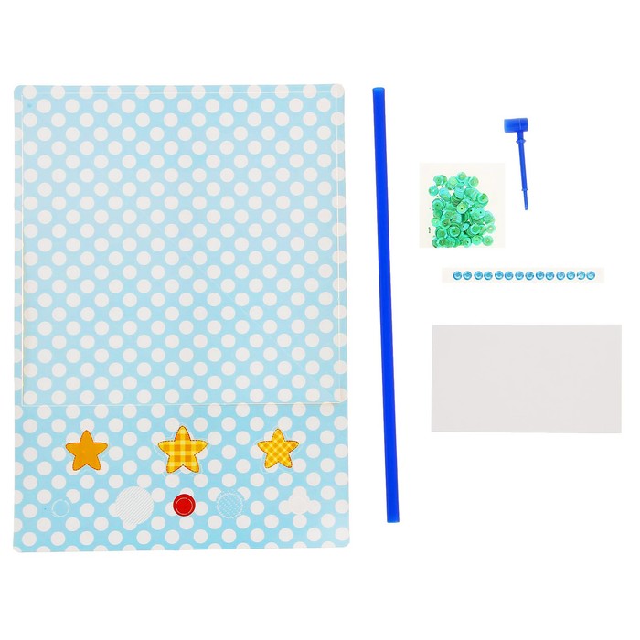 Набор для создания летней игрушки "Ветерок" голубой + декор