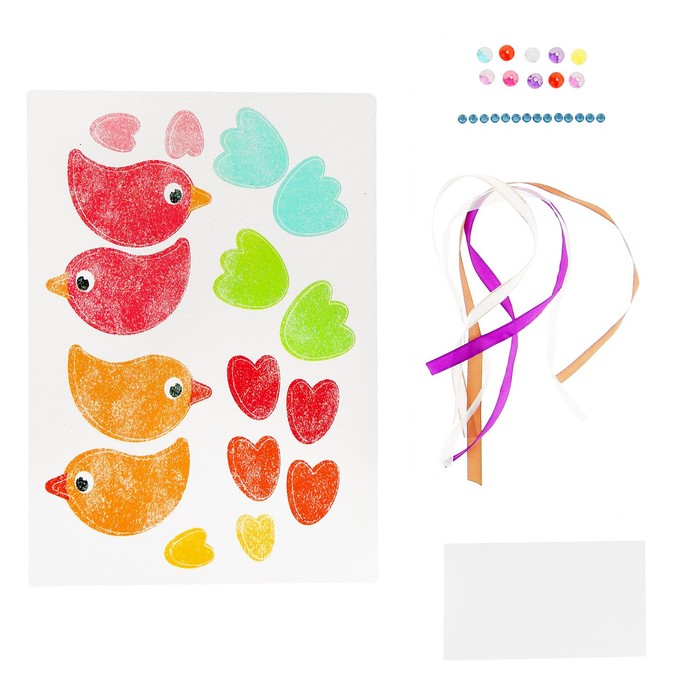 Набор для создания летней игрушки "Птичка" + декор