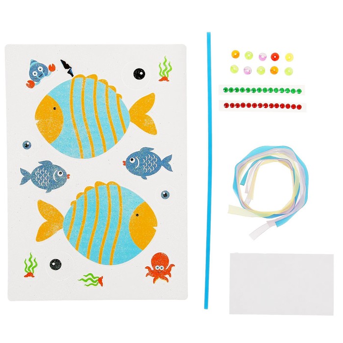 Набор для создания летней игрушки "Рыбка" + декор