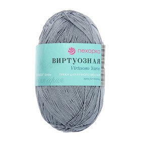 

Пряжа "Виртуозная" 100% мерсеризованный хлопок 333м/100гр (174-Стальной)