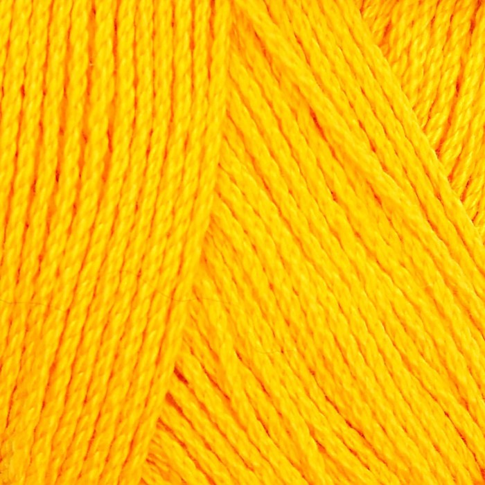 Пряжа "Виртуозная" 100% мерсеризованный хлопок 330м/100гр (12-Желток)