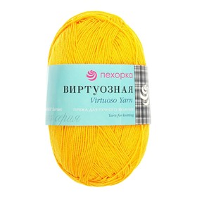 

Пряжа "Виртуозная" 100% мерсеризованный хлопок 330м/100гр (12-Желток)