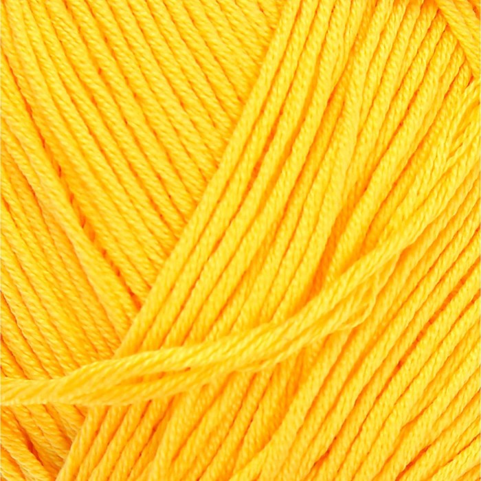 Пряжа "Летняя" 100%мерсеризованный хлопок 330м/100гр (12-Желток)