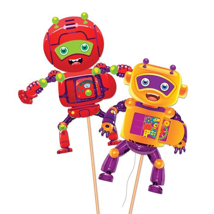 Набор для творчества "Роботы" для создания игрушек-дергунчиков