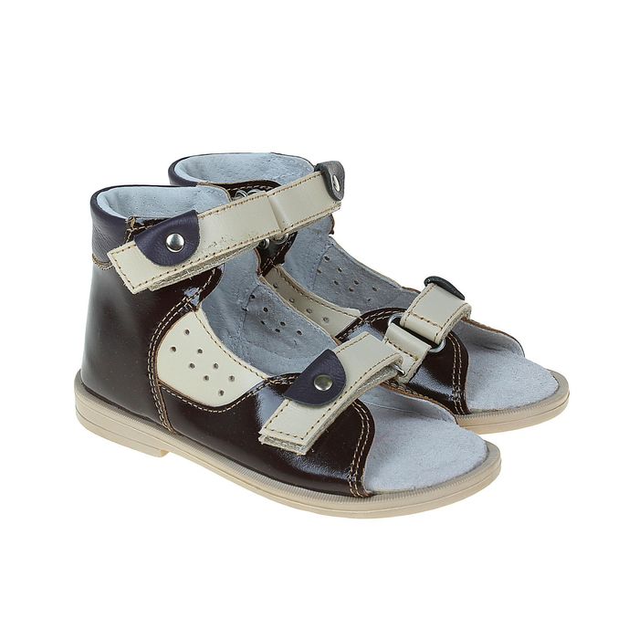 Сандалии летние, размер 20, цвет бежево-коричневый (арт. 4121)