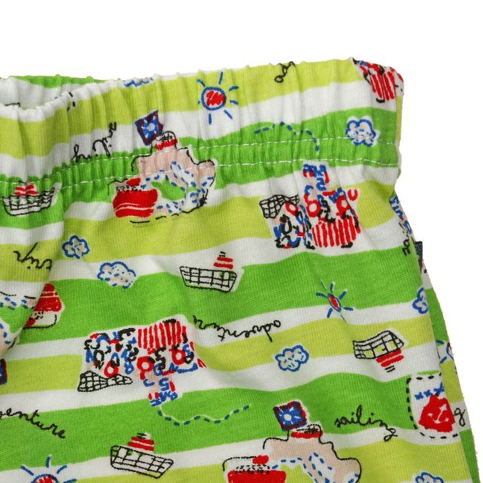 Пижама для мальчика (джемпер, брюки), рост 86-92 см (28), цвет салат/принт (арт. 396Б-171)