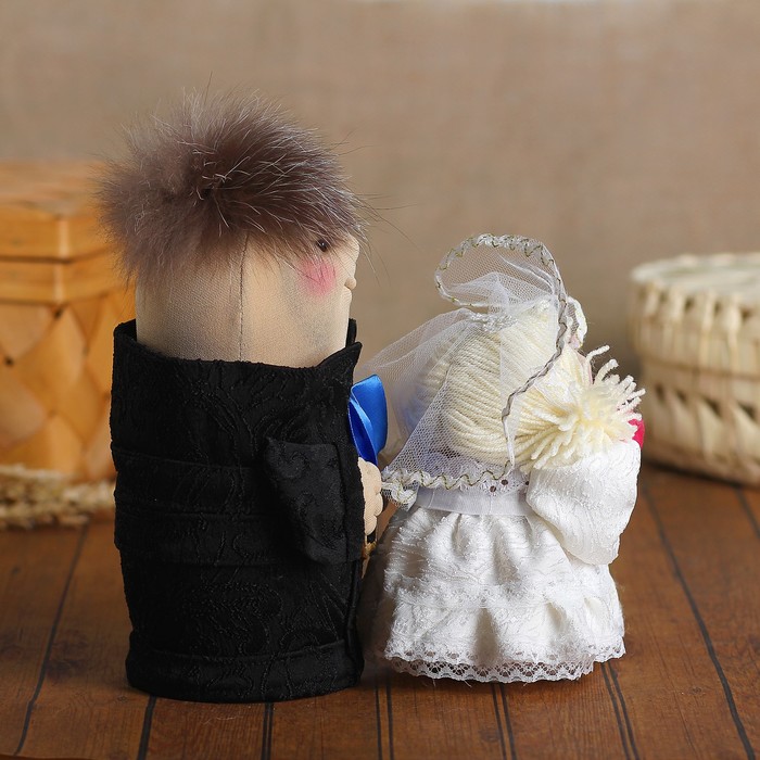 Сувенир - шкатулка «Жених и невеста», 20,15 см, микс