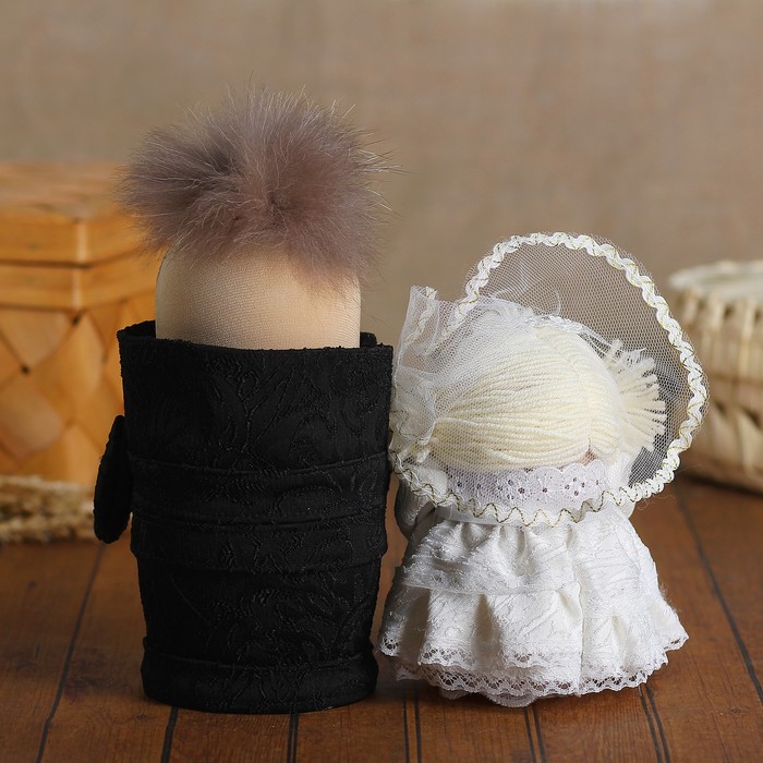 Сувенир - шкатулка «Жених и невеста», 20,15 см, микс