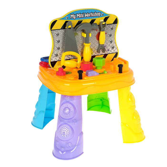 Игровой модуль "Играем в профессии" 2 в 1, набор мастера, набор доктора, столик, аксессуары