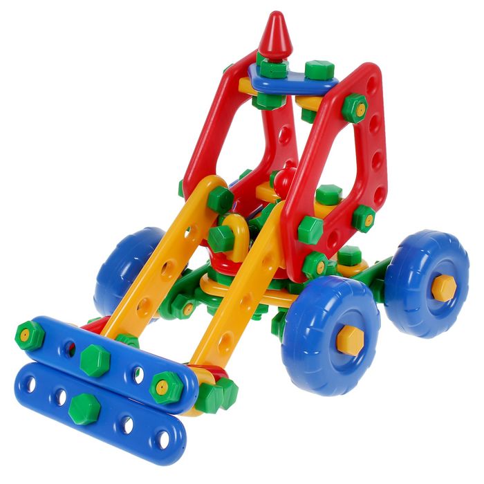 Конструктор "Трактор «Дыр-дыр»", 124 детали