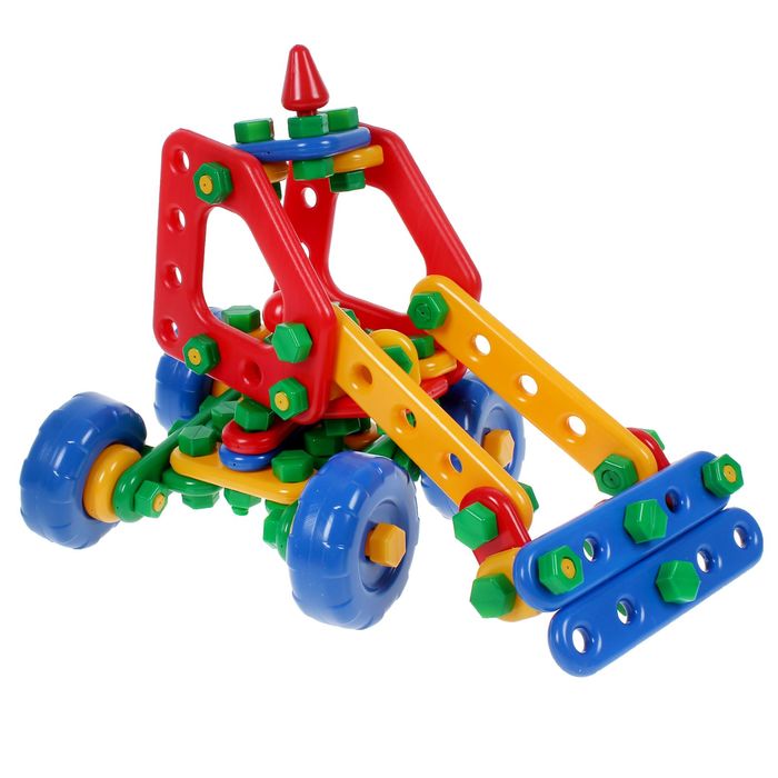 Конструктор "Трактор «Дыр-дыр»", 124 детали