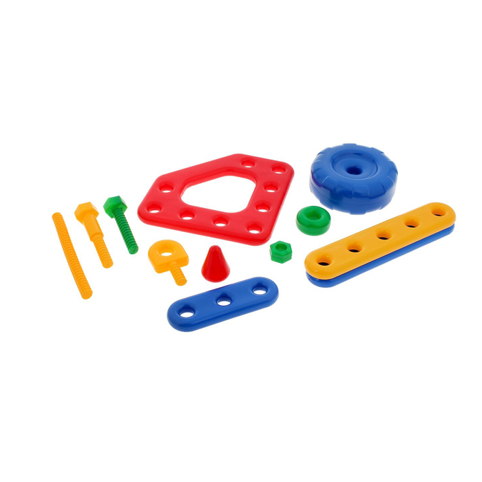 Конструктор "Трактор «Дыр-дыр»", 124 детали