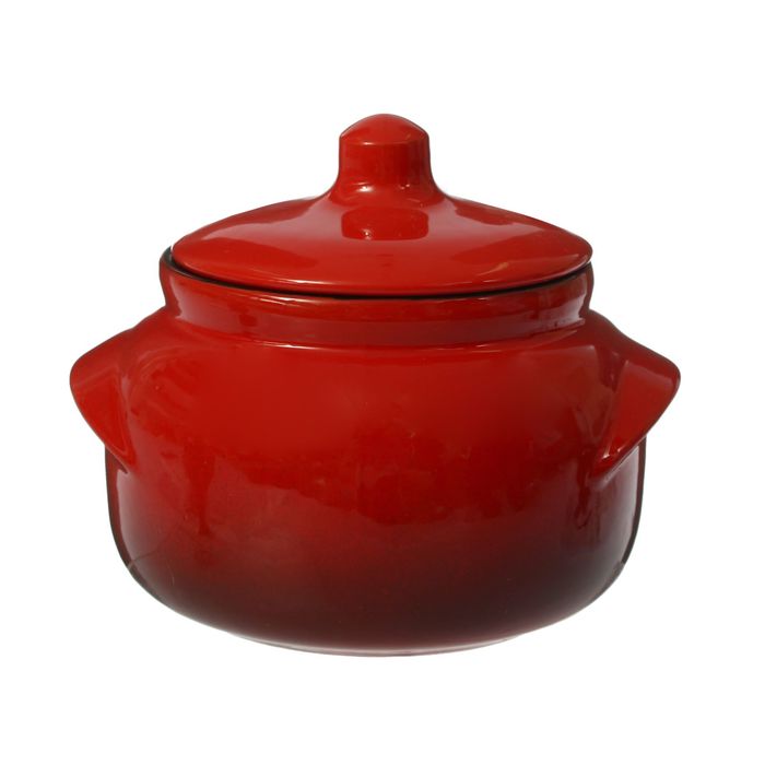 Горшок для запекания "Новарусса" №5 0,5л красный