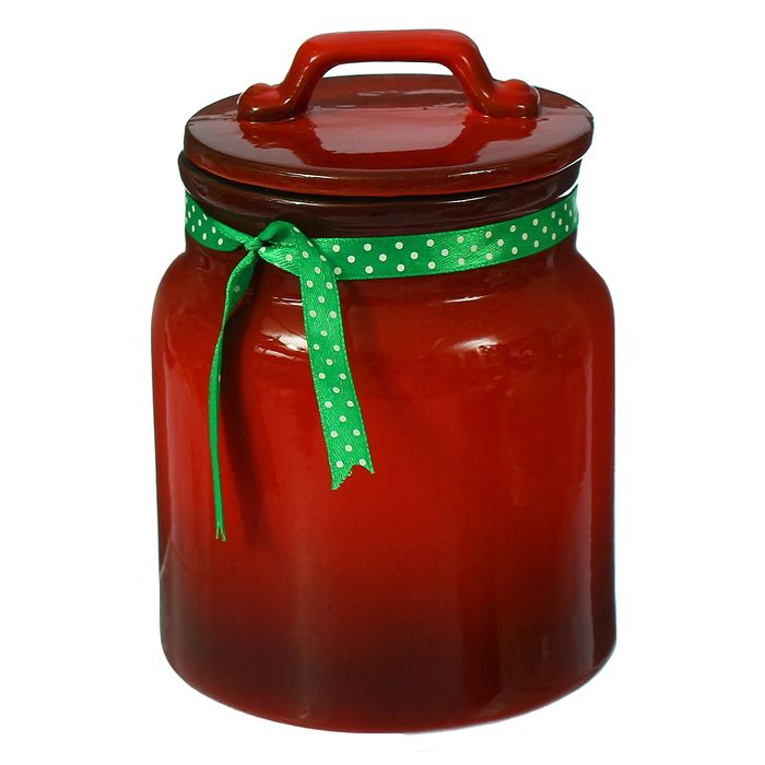 Банка "Ретро" красный 1 л