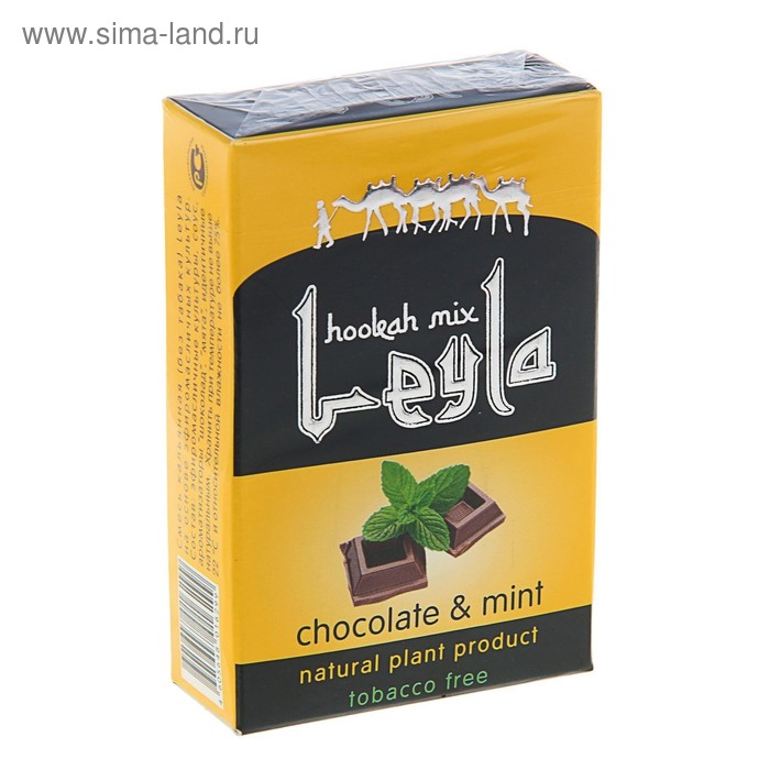 

Безникотиновая смесь для кальяна Leyla "Шоколад и мята", 50 г