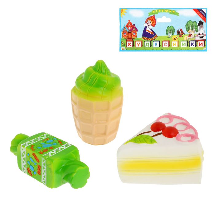 Набор «Сластёна»: конфета, пирожное, мороженое