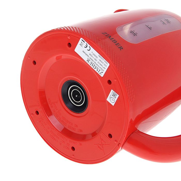 Чайник Zimber ZM-11028, 1.7 л, 2200 Вт, красный