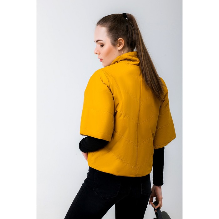 Куртка женская, рост 168 см, размер 44, цвет горчица (арт. 39)