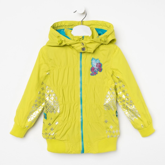 Плащ для девочек, рост 104-110 см,возраст 4 года, цвет яблочный (зелёный)