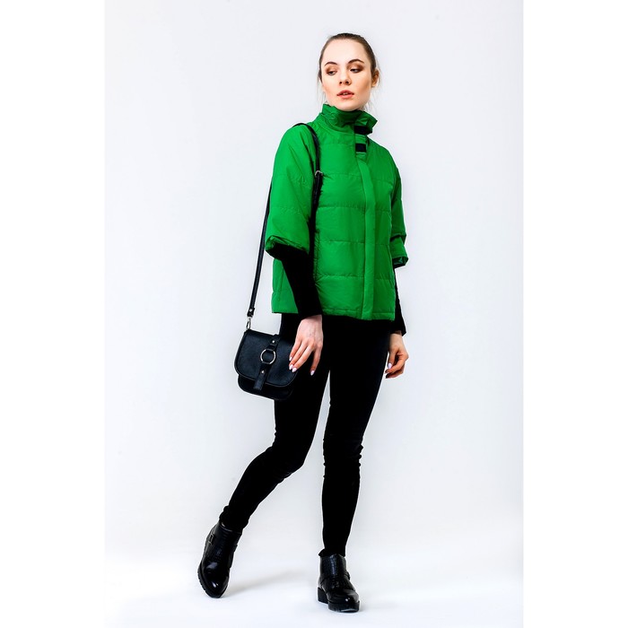 Куртка женская, рост 168 см, размер 48, цвет зелёный (арт. 63)