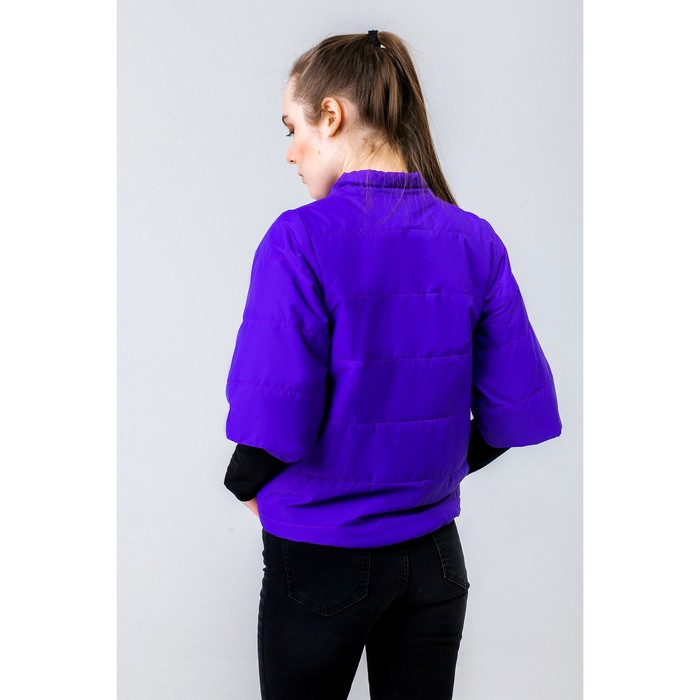 Куртка женская, рост 168 см, размер 46, цвет фиолетовый (арт. 63)