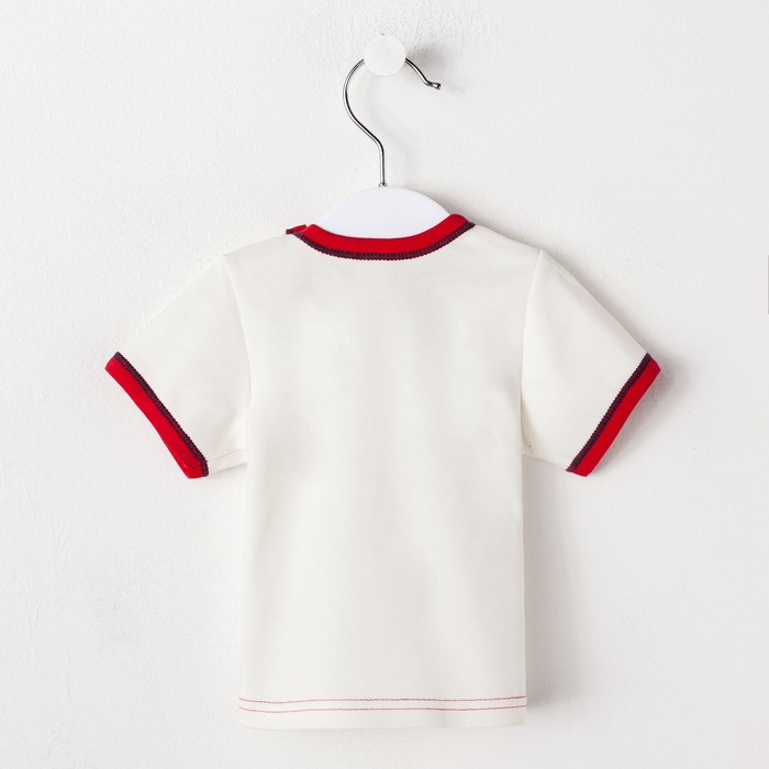 Футболка для девочки, цвет кремовый, рост 62-68 см (20) (арт. 18-26)