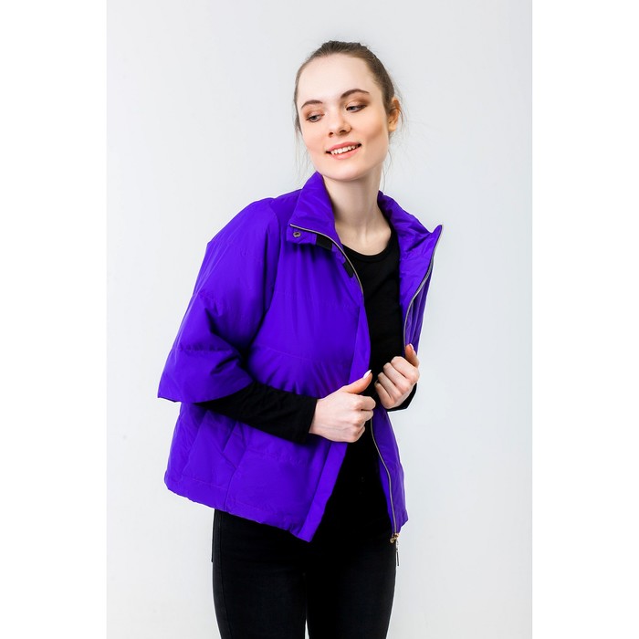 Куртка женская, рост 168 см, размер 44, цвет фиолетовый (арт. 63)
