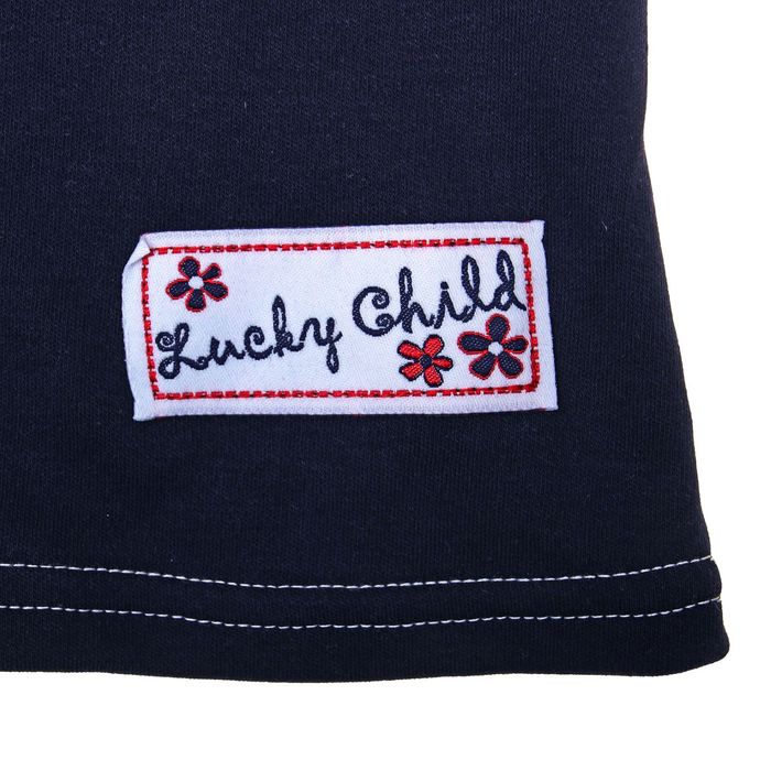 Футболка для девочки, цвет синий, рост 92-98 см (28) (арт. 18-26)