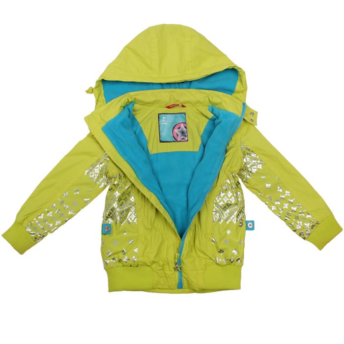 Плащ для девочек, рост 110-116 см, возраст 5 лет, цвет яблочный (зелёный)