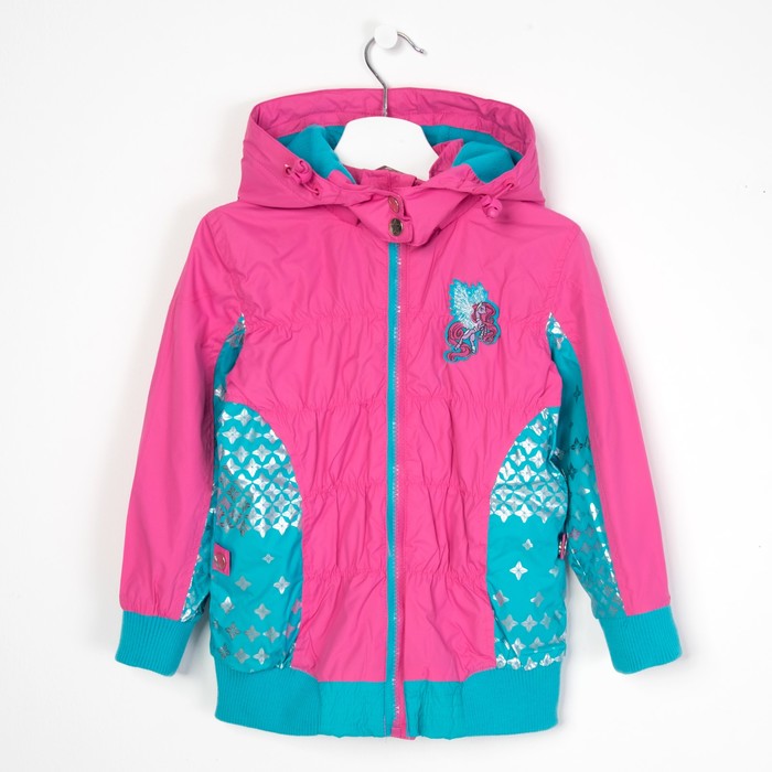 Плащ для девочек, рост 116-122 см, возраст 6 лет, цвет розовый