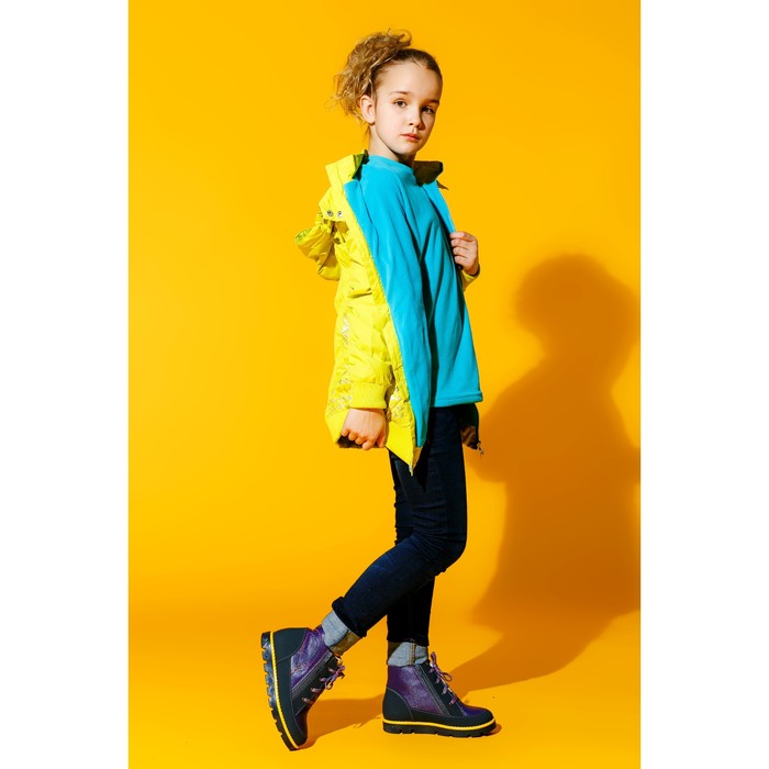 Плащ для девочек, рост 128-134 см, возраст 8 лет, цвет яблочный (зелёный)