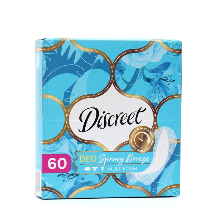 Прокладки ежедневные Discreet Deo "Весенний бриз", 60 шт