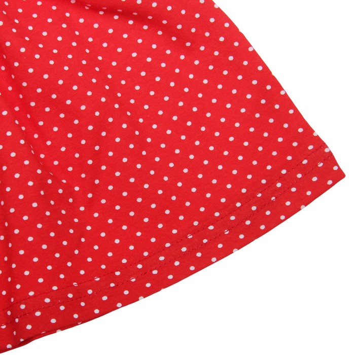 Платье "Платья для малышек", рост 98 см (56), цвет красный, принт Сова с грибом (арт. ДПК881001н)