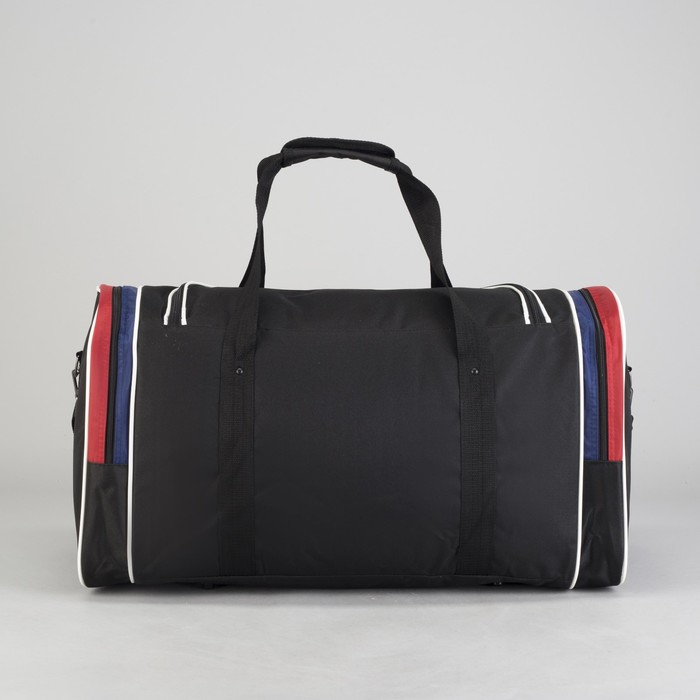 Сумка спортивная на молнии "Империя", 3 отдела, 1 наружный карман, цвет чёрный