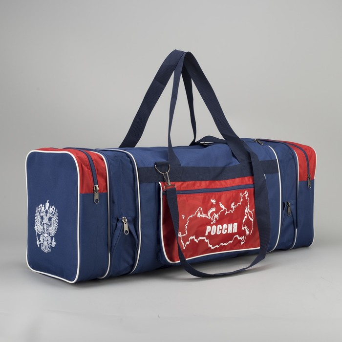 Сумка спортивная на молнии, 1 отдел, 3 наружных кармана, МИКС