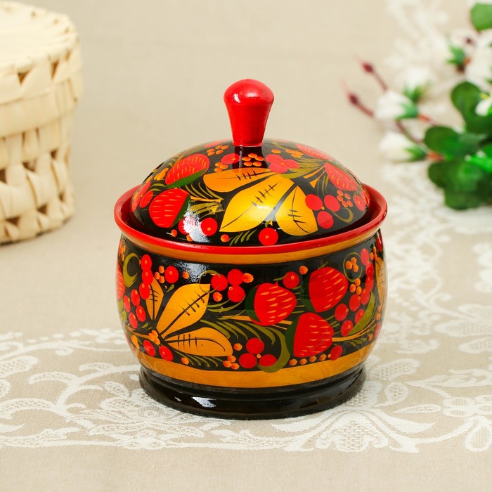Сахарница хохлома рисунок