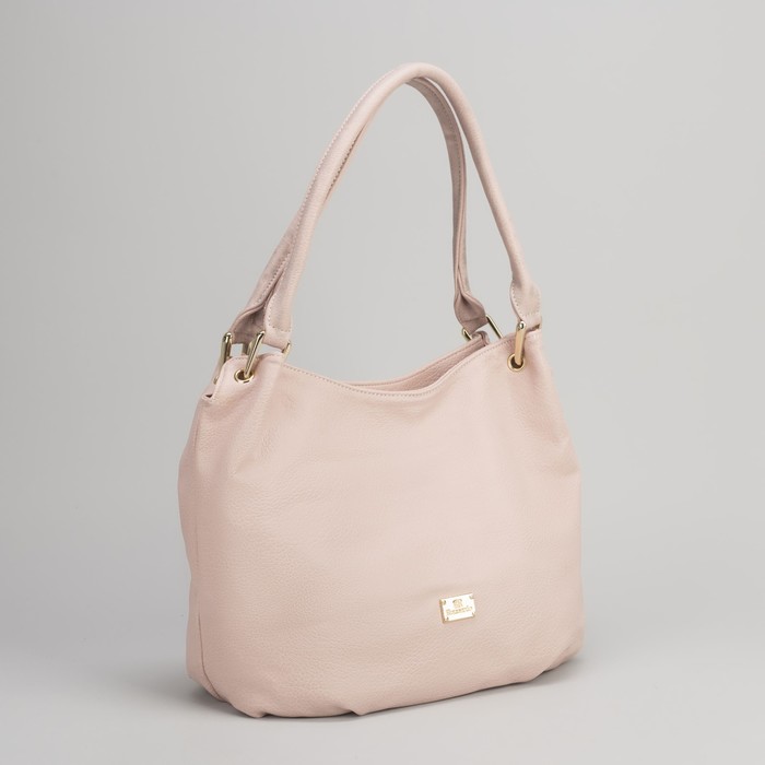 Сумка женская на молнии, 1 отдел, 1 наружный карман, розовая