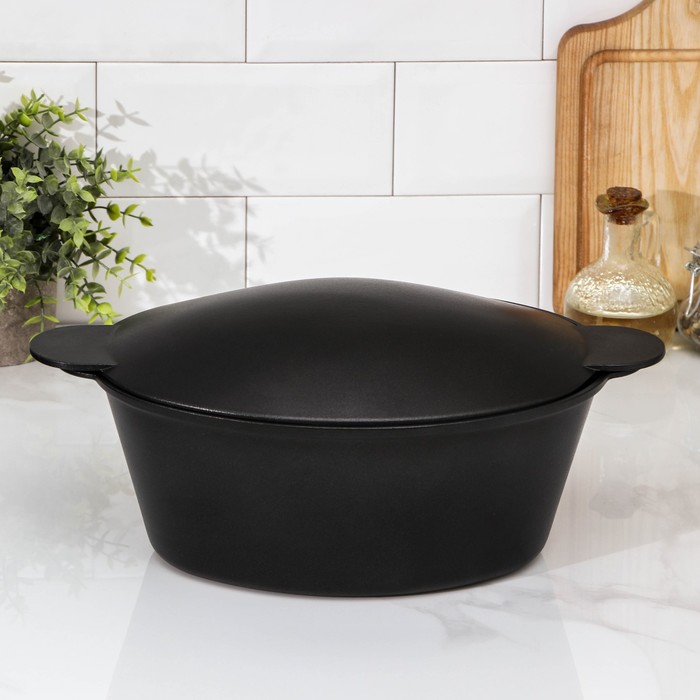 Утятница с литыми ручками 4,5 л, крышкой и антипригарным покрытием