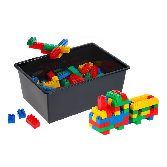 Ящик универсальный для хранения с крышкой, объем 30 л. цвет чёрный