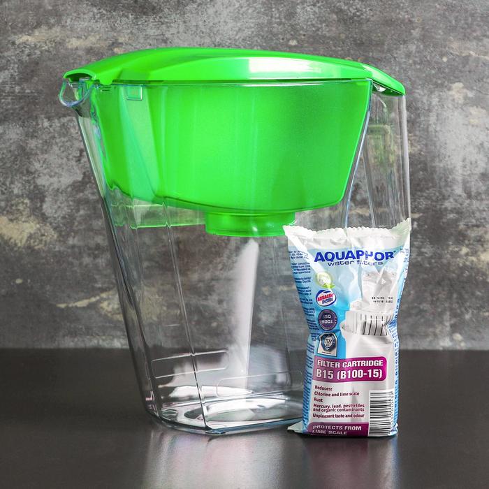 Фильтр-кувшин 2,8 л "Аквафор. Лайн", цвет зеленый