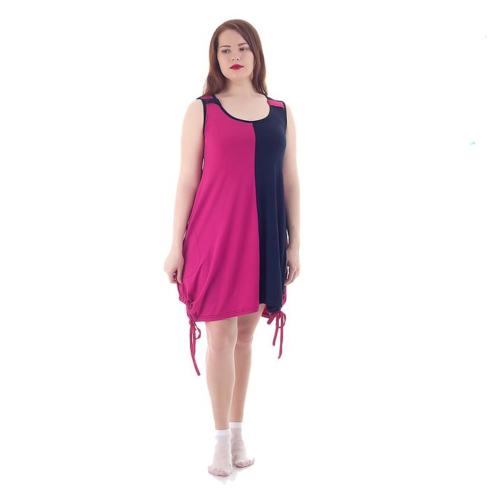 Туника женская, цвет малиновый, размер 50 (арт. 201ХВ1569)