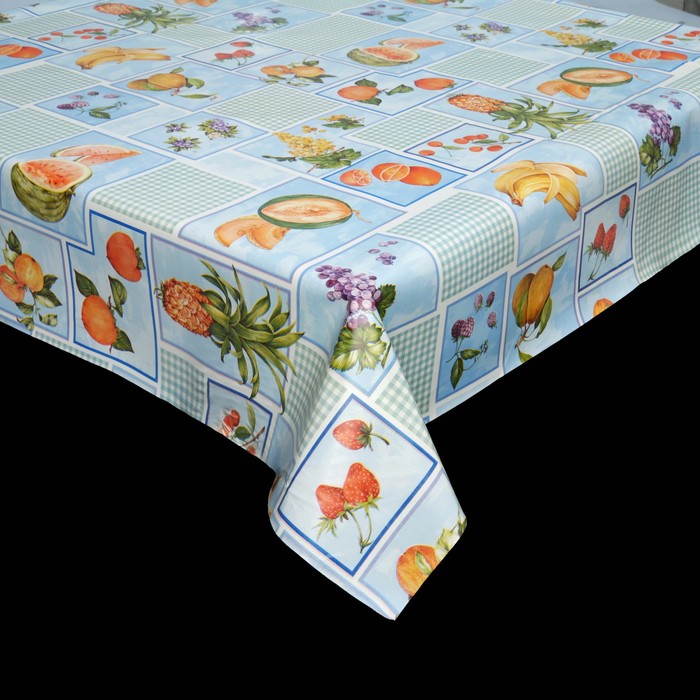 Клеенка столовая на нетканой основе "Фрукты", рулон 20 м