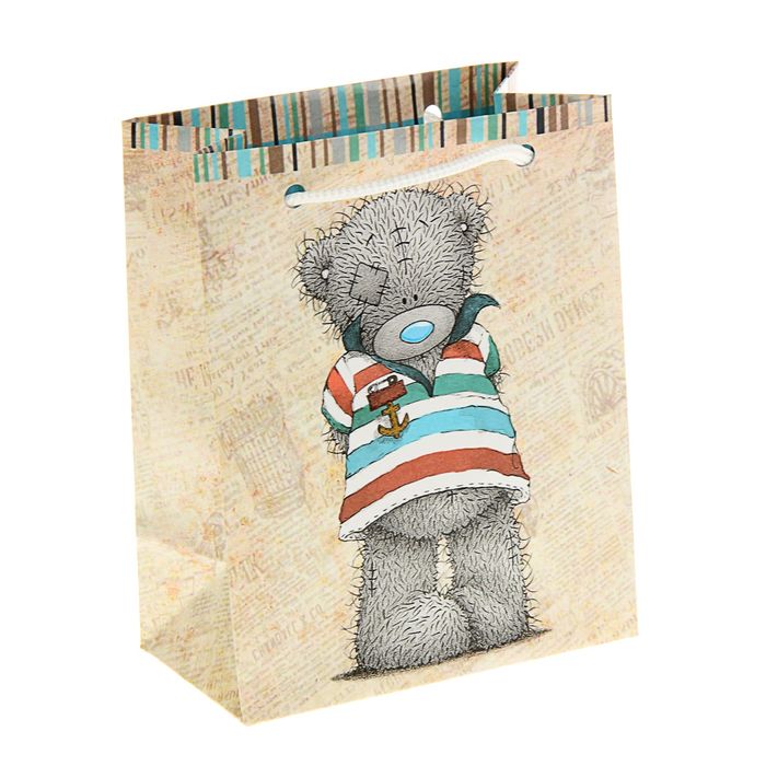 Пакет подарочный "Тедди". 14.5 х 11.5 х 6.5 см, Me to you