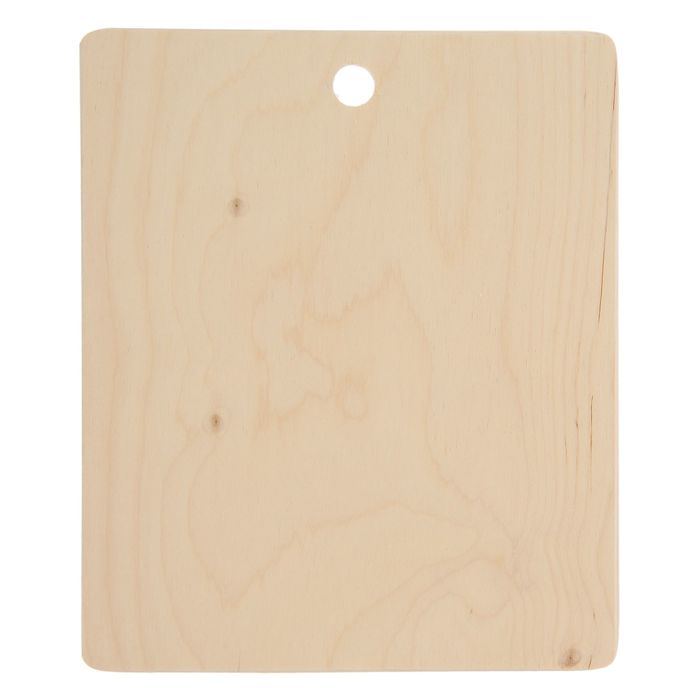Доска разделочная 21х25х0,8 см "Натуральное дерево"