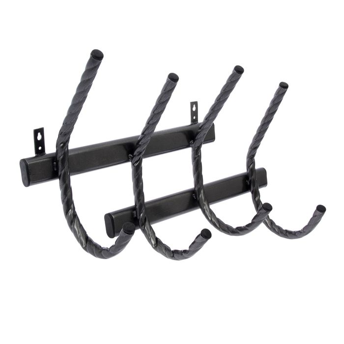 Вешалка настенная "4 крючка". цвет антик серебро