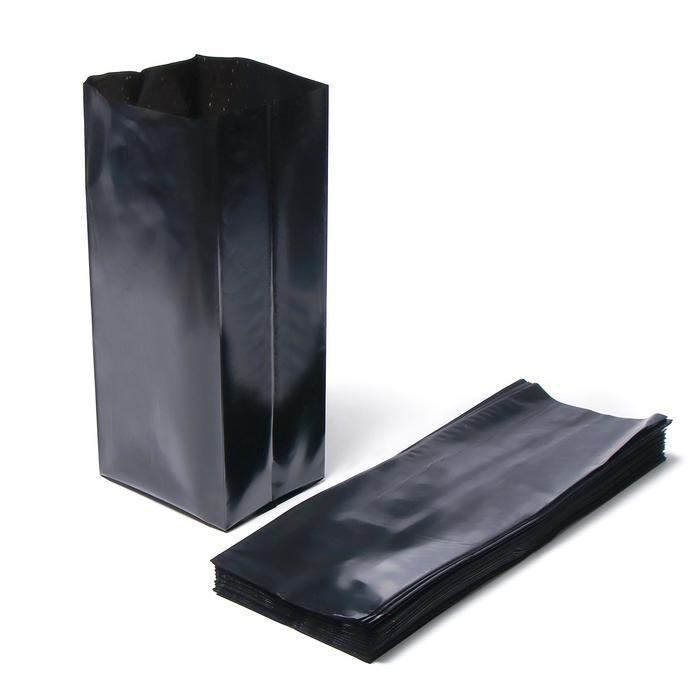 Пакет для рассады, 5 л, 12 × 32 см, полиэтилен толщиной 100 мкм, с перфорацией, чёрный, Greengo