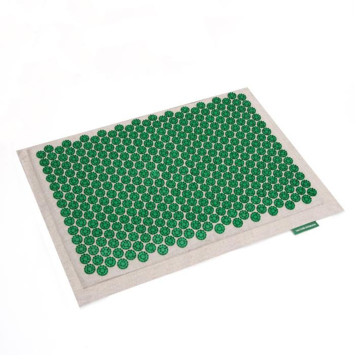 Массажёр-аппликатор "Тибетский" (аппликатор Кузнецова), на мягкой подложке, для чувствительной кожи, цвет зелёный