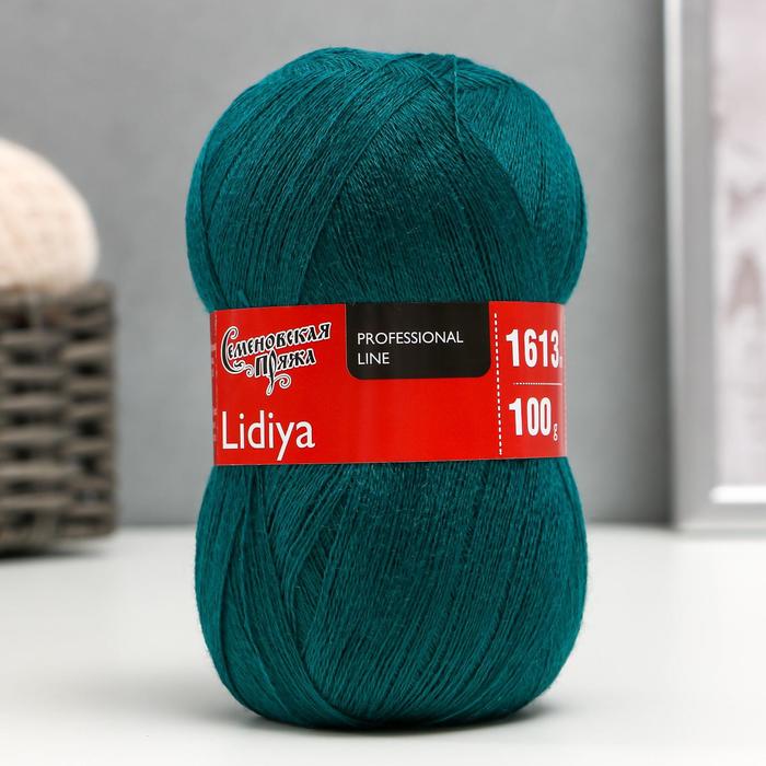 

Пряжа Lidiya (ЛидияПШ) 50% шерсть, 50% акрил 1613м/100гр (39 изумруд)